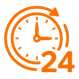 Ícone de Relógio 24h